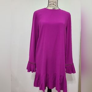 ALEXIS CREW NECK MINI DRESS SIZE M.